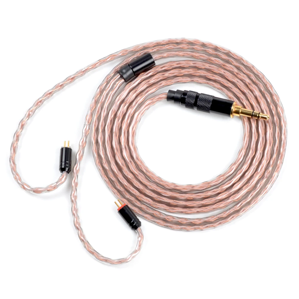 NiceHCK 8 ядро чистый Медь кабель MMCX/2Pin 4 4/3 5/2 5 мм для съемки V90/V80 TFZ KZZSX/ZSN/ZS10CCAC10/C16