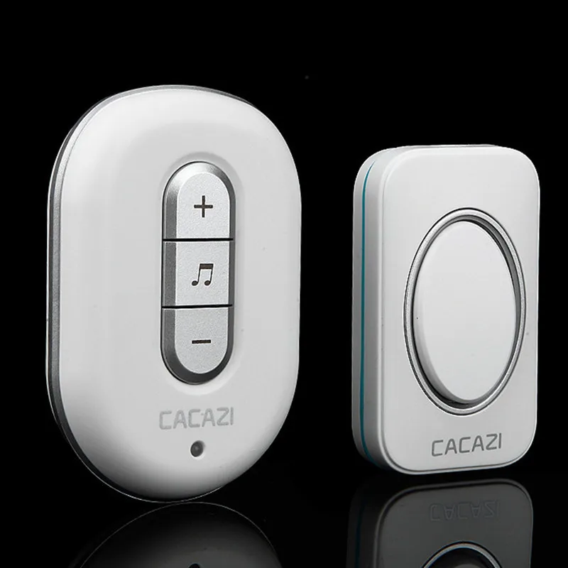 Cacazi C9918 беспроводной дверной звонок переменного тока 110-220 В 2 передатчики