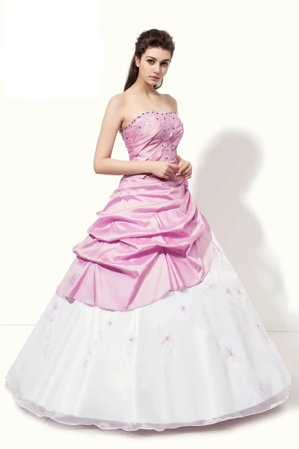 ANGELSBRIDEP Fashion Quinceanera Dresses Vestidos De 15 Anos Embroidery Floor-Length Debutante Gowns Special Occasion Dress | Свадьбы и
