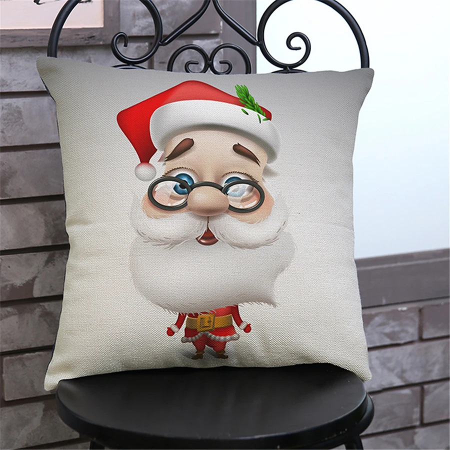 Современная Европейская простая Рождественская подушка для кресла с оленем
