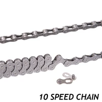 10 speed bike chain 10s 20s 30s 116l mtb mountain bike road bicycle parts silver gray chain for shimano sram system