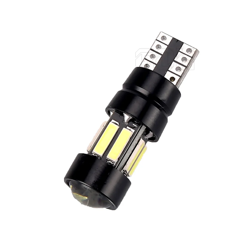 10 шт. Автомобильные светодиодные лампы T10 Canbus 194 168 LED W5W t10 10SMD 7020|Сигнальная лампа| |
