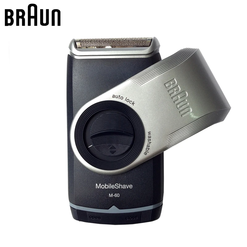 Braun электробритва M60 портативная моющаяся Бритва для ухода за лицом усов