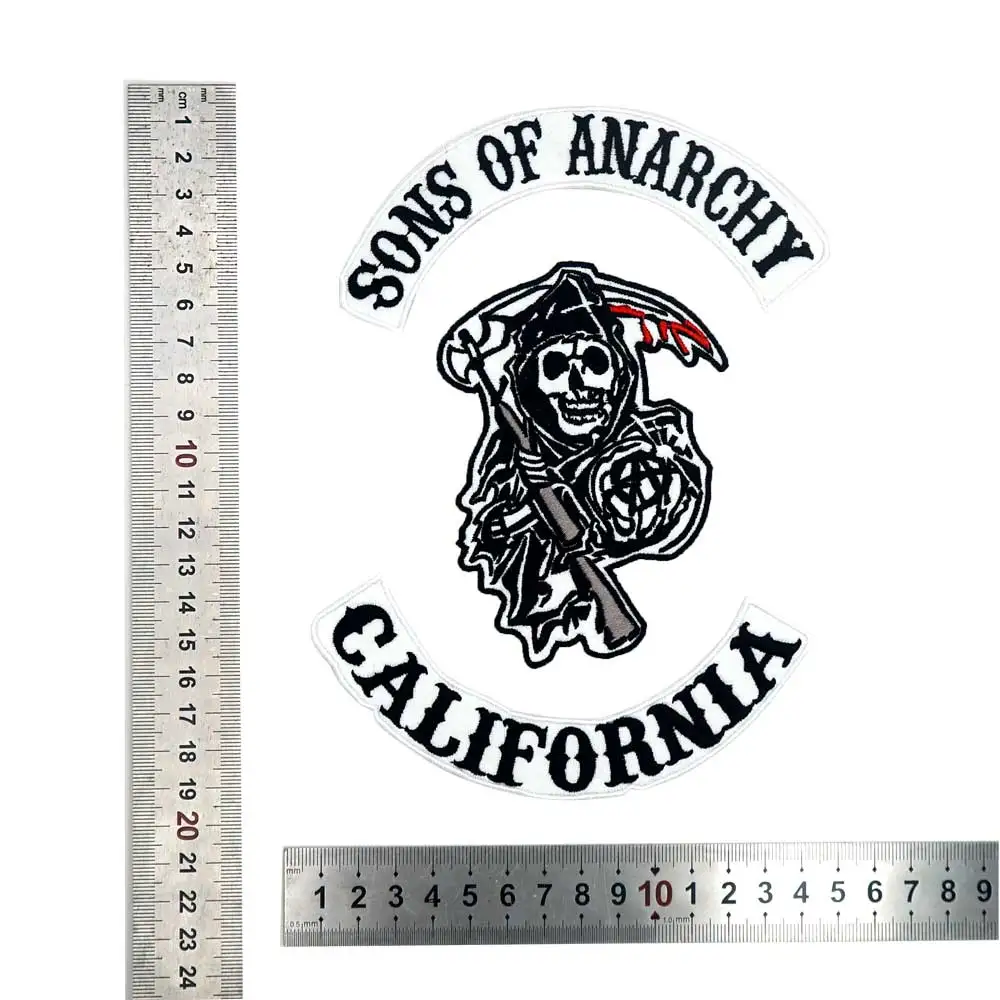 2015 оригинальные байкерские нашивки с вышивкой на спине и анархией значок 3