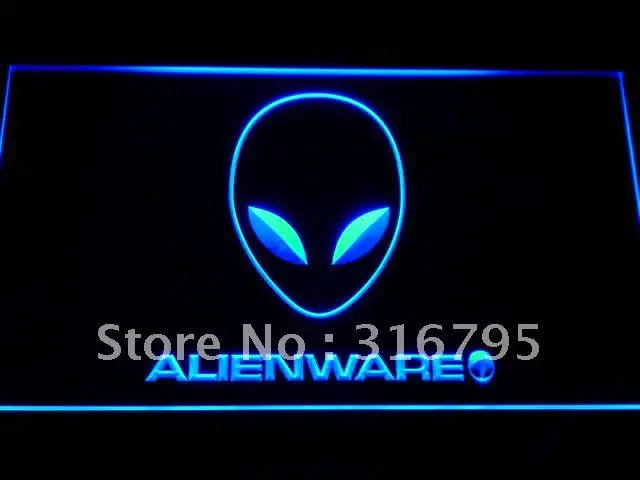 

e046 Alienware Services LED Neon Light Signs with On/Off Switch 20+ Colors 5 Sizes to choose