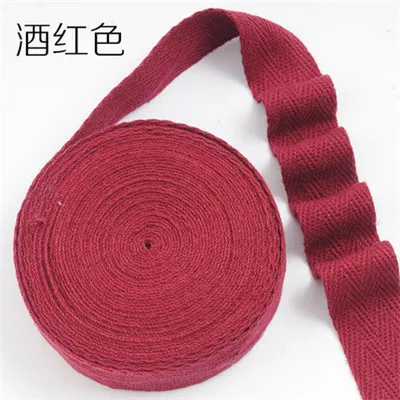 wine red Красочные 10 мм 20 мм шеврон хлопок ленточки для волос Herring Bonebinding Лента кружевная отделка для упаковочные аксессуары DIY 5 метров - Цвет: wine red