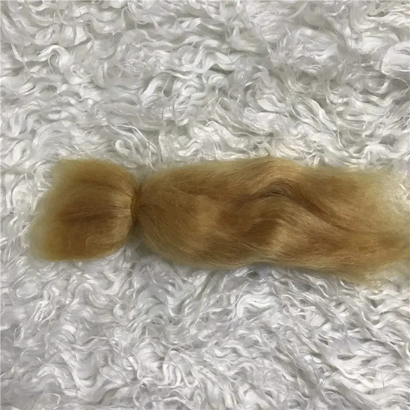 NPK оптовая продажа Кукла Reborn мохеровая Золотая/коричневая для Bebes куклы DIY Оптовая