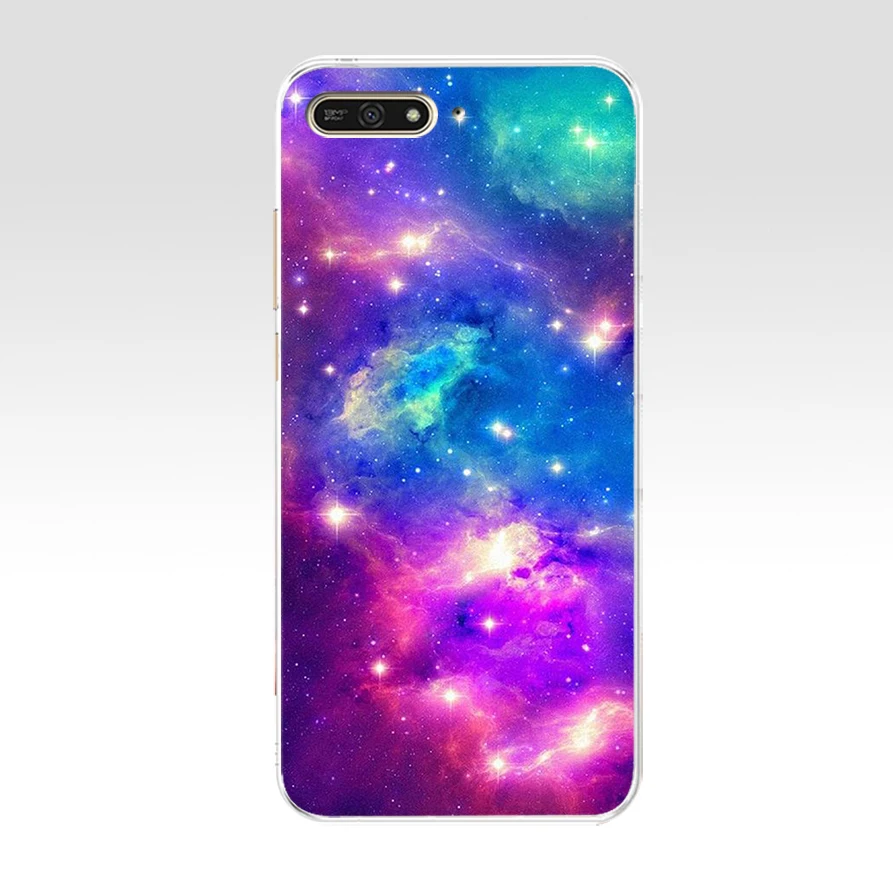 50AQ Art Star Tree Sky Space Soft Silicone Tpu Cover Case for huawei Honor 7a pro 7x play 5.45 5.7 inch case | Мобильные телефоны и