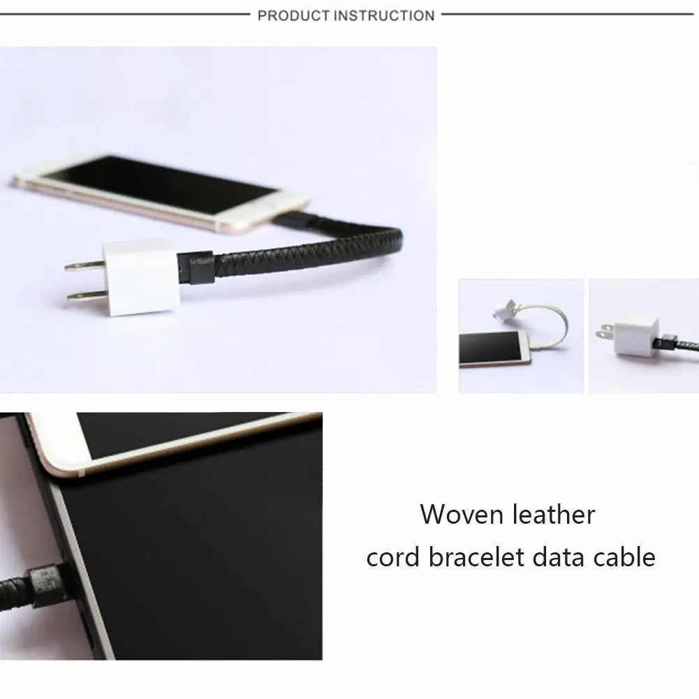 Портативный браслет, браслет, USB кабель, зарядное устройство для телефона для iPhone 7 X XR, зарядный кабель для синхронизации данных, Micro usb type C, кабель для телефона IOS