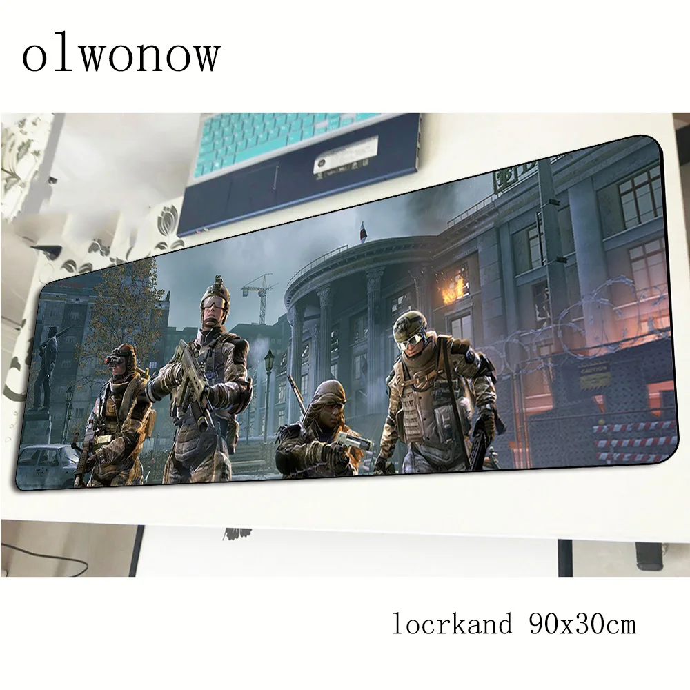Коврик для мыши warface высокое качество компьютерный геймер коврик 90x30 см большой