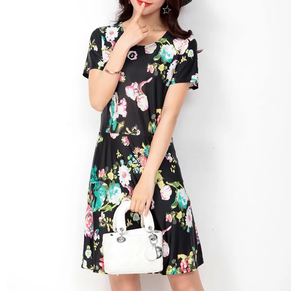 Высокое Качество Женщины Моды Dress Vintage Летние Платья С Коротким Рукавом Офис Bodycon