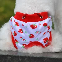 fashion kawaii pet puppy cotton tighten strap briefs sanitary pet dog underwear diapers physiological pants free shipping