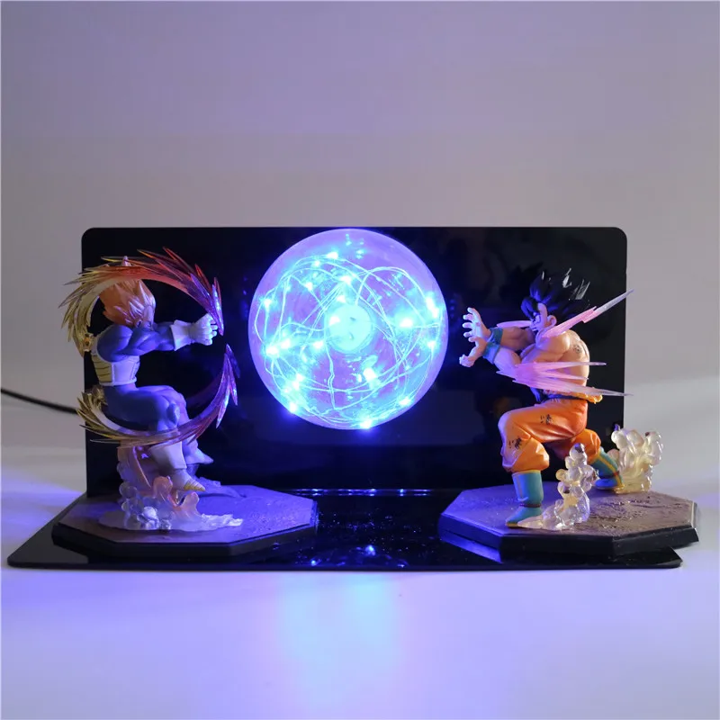 Dragon Ball фигурки супер Z Goku лампа DIY светодиодный ночник для спальни подарки аниме модель световые Игрушки для мальчиков творческие огни