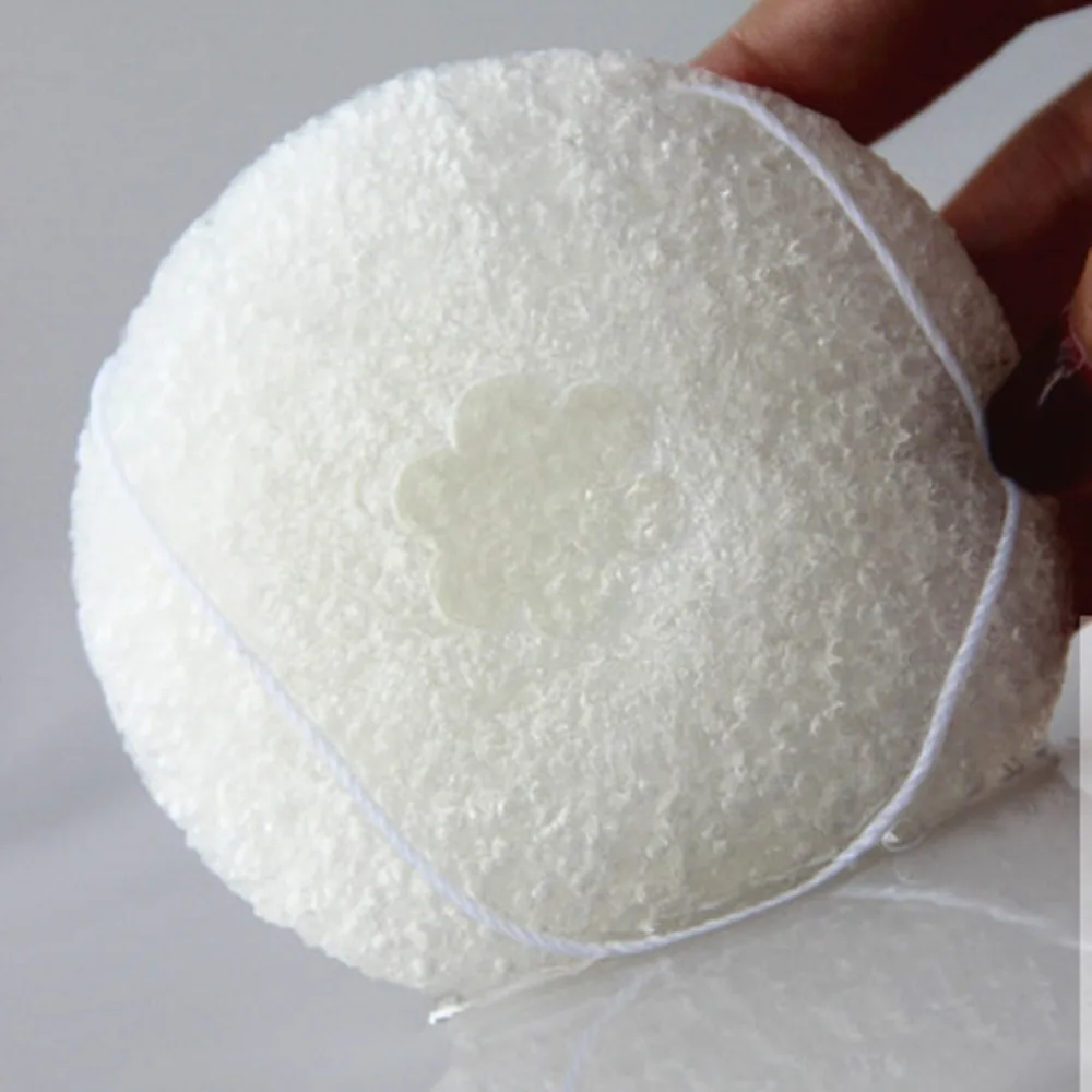 10 шт. губка Konjac натуральная Konnyaku для лица Губка мытья очищающая косметическая