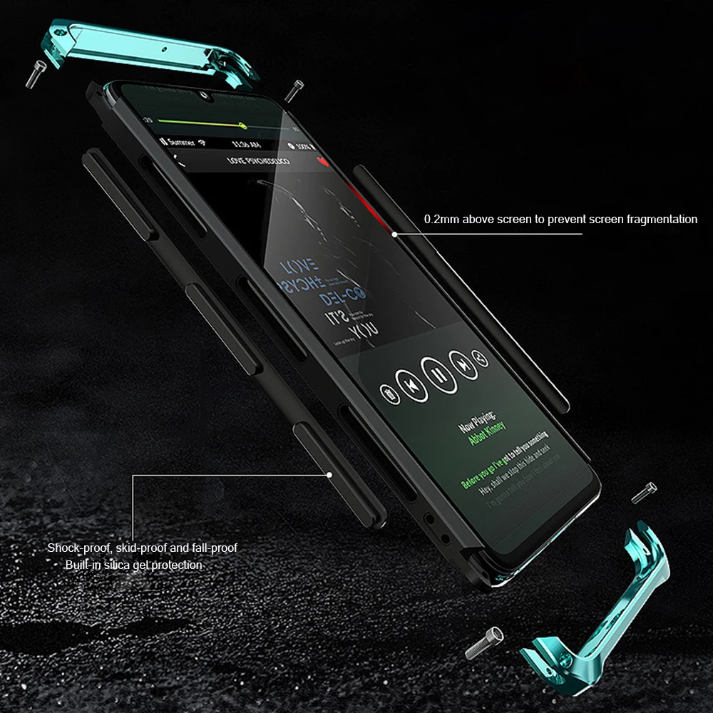 Чехол с металлической рамкой для huawei p30 PRO, чехол с металлическим бампером, пластиковый Роскошный чехол для телефона huawei p30 pro, Жесткий Защитный матовый чехол из ТПУ