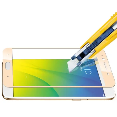 3D Tempered Glass For Oppo R9S Full Cover 9H Protective film Explosion-proof Screen Protector F1 Plus | Мобильные телефоны и