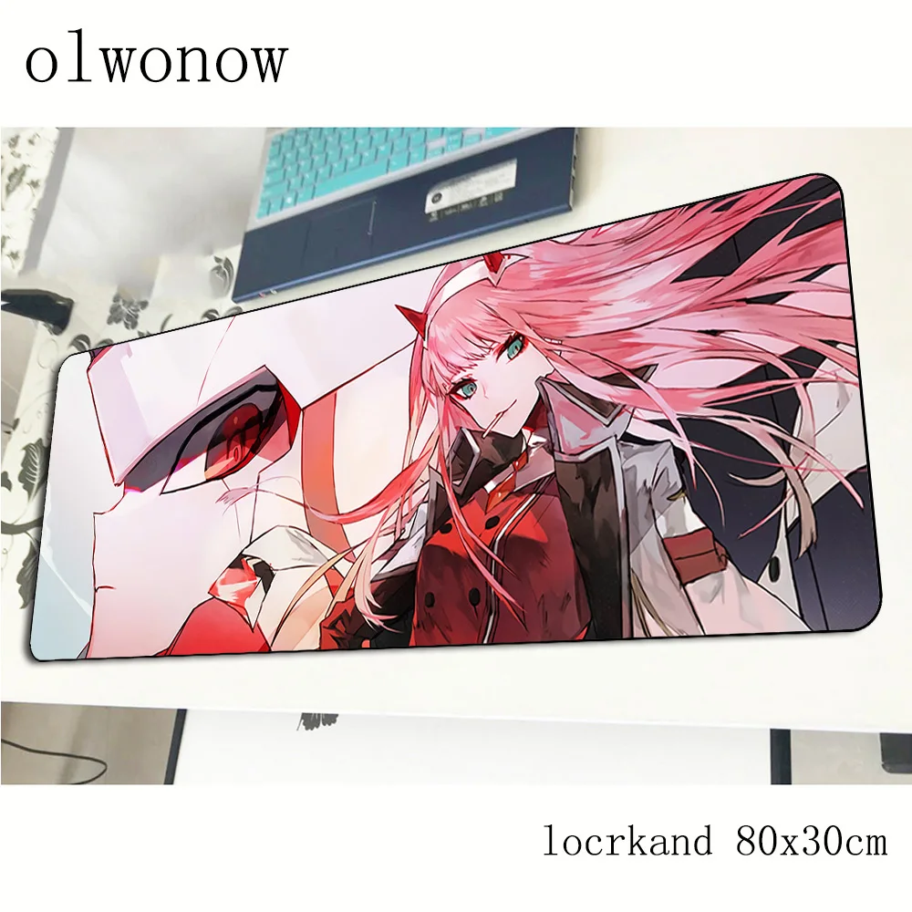 Коврик для мыши darling in the franxx 80x30 см игровой коврик для мыши геймерский коврик большой игровой компьютерный стол padmouse клавиатура большие игровые коврики