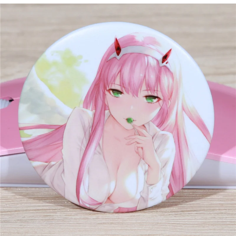 FFFPIN 5,8 см брошь Русский мультфильм нагрудник в FRANXX Zero Two 02 значок Милая булавка монета значок ткань рюкзак Декор
