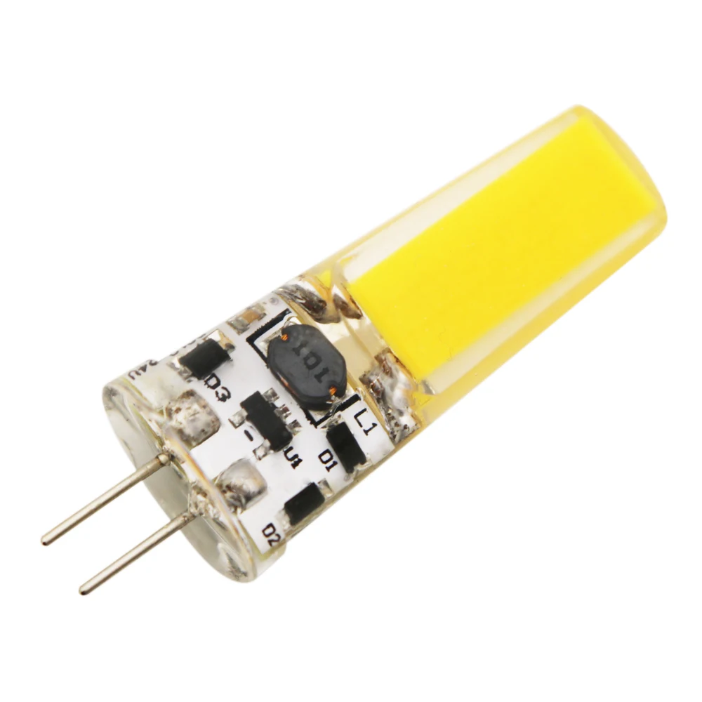20 шт. Новый G4 COB светодиодный лампы ACDC 12V AC220V 5 Вт Светодиодный лампа с украшением в