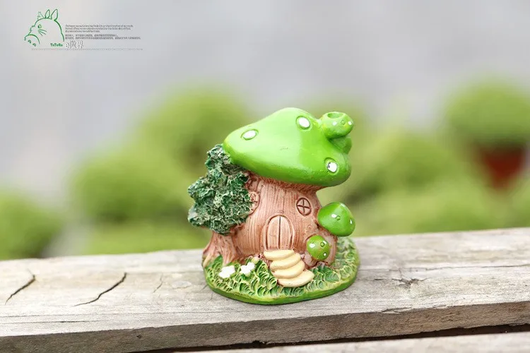 Мини Дом гриб Фея Сад миниатюрные гномы моховые террариумы изделия из смолы