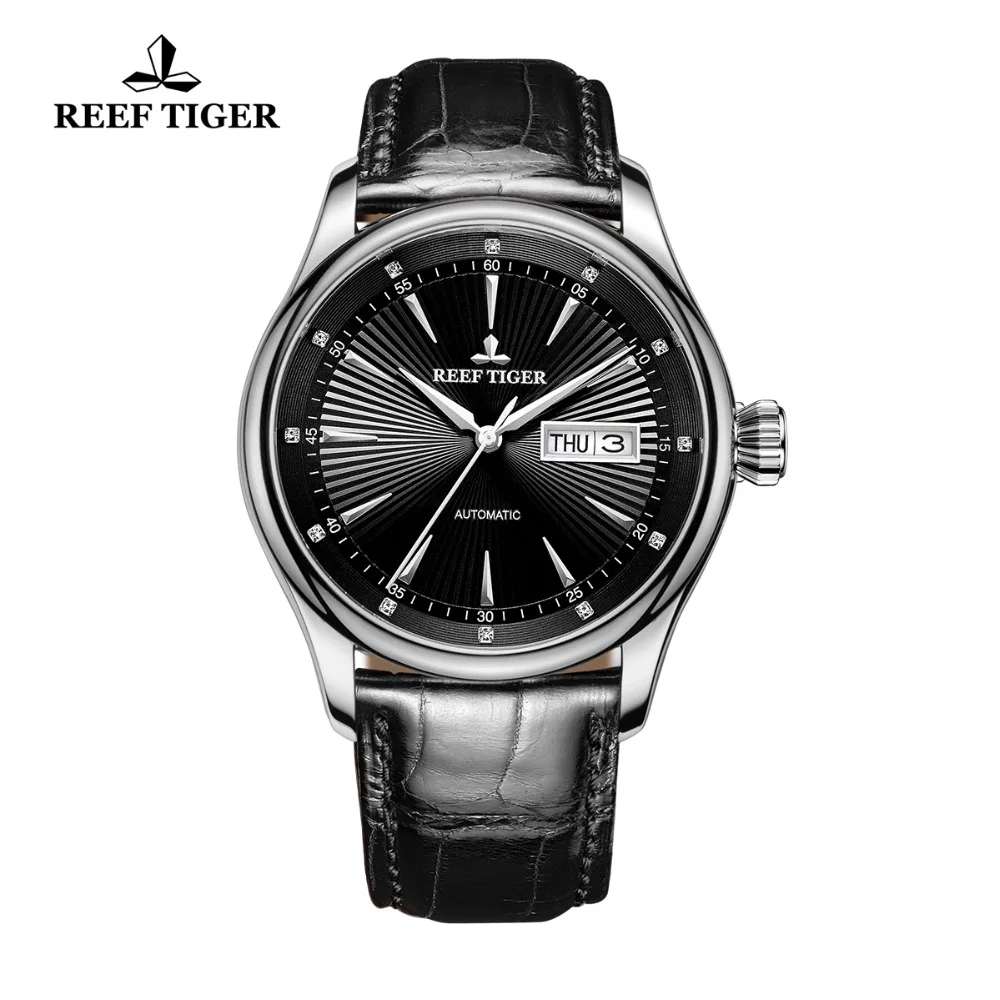 Мужские часы на ремешке из телячьей кожи с датой|watch automatic|watch withwatch with date |