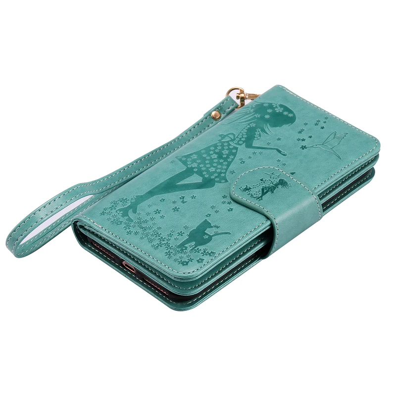 

Fashion Women 9 Card Slots PU Leather Flip Wallet Case Soft Phone Cover Shell Coque for Apple iPhone 5 5S SE 6 6S 7 8 Plus X XS