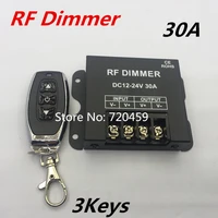 rf dimmer 3key dc12 24v 30a single channel led dimmer controller for 5050 3528 single color strip lights