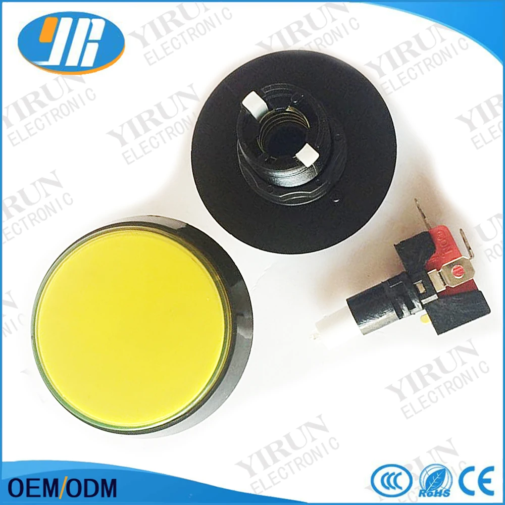 10 шт 5 цветов светодиодный светильник лампа 60 мм большой круглый Аркады Видео