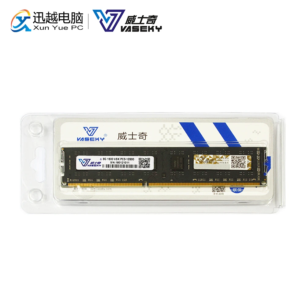 Vaseky 2GB 4GB 8GB настольная память PC3 12800 10600 DDR3 1333Mhz 1600Mhz Компьютерная модуль 2G 4G 8G 1333 1600 PC