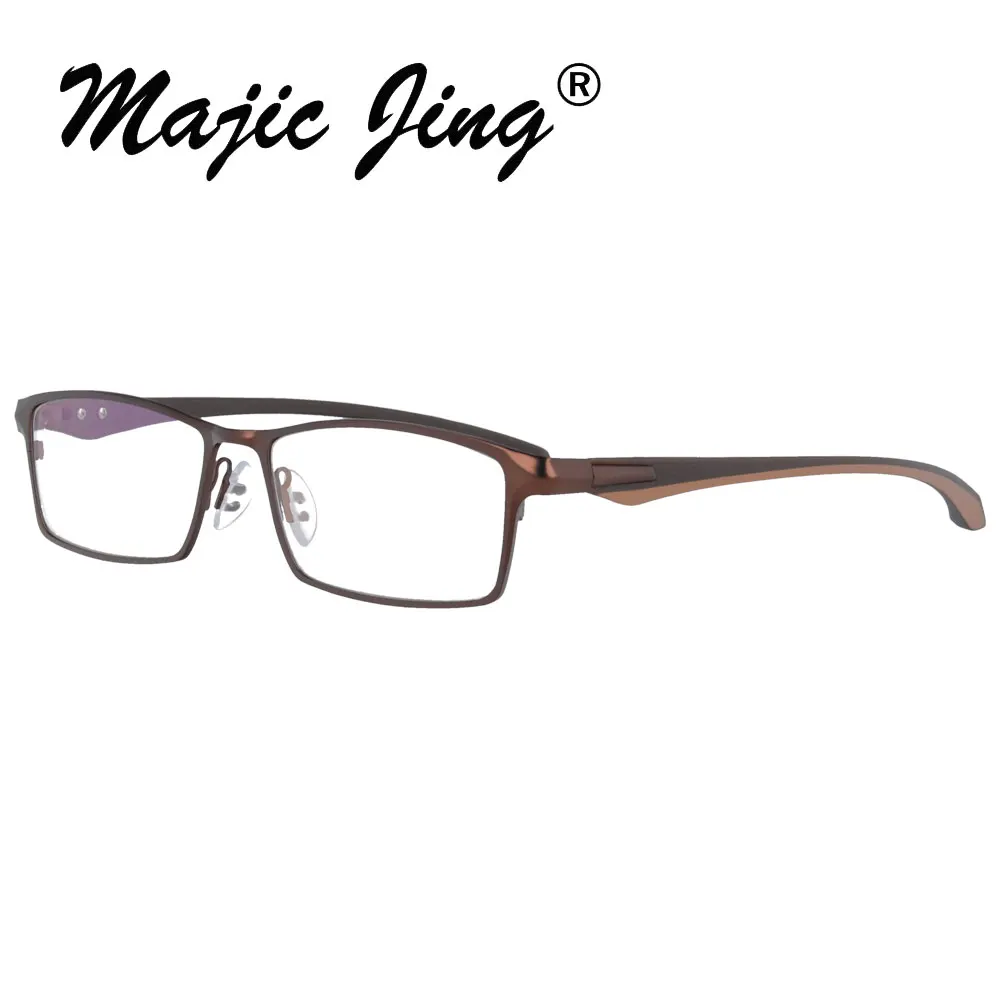 Мужские очки для близорукости Magic Jing из нержавеющей стали с оправой TR RX P9064|full