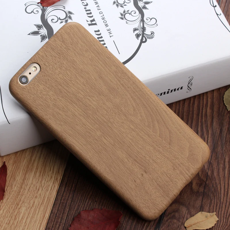 Keysion Роскошный чехол из ТПУ с деревянным узором для Apple iPhone 6 6s 6plus Plus Имитация