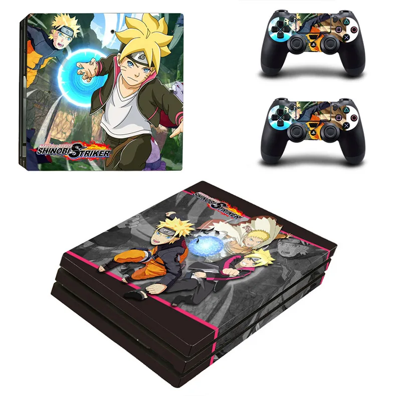Наруто PS 4 Pro Кожа PS4 Pro стикер s Play станция 4 Pro Наклейка для sony Playstation 4 Pro консоль и два контроллера