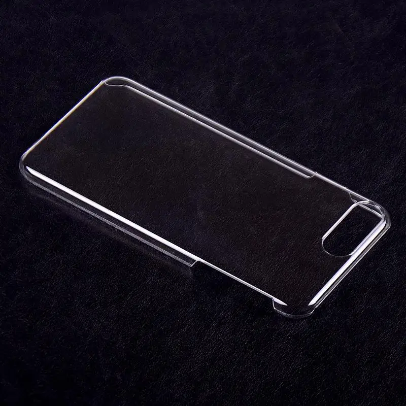 Ультратонкий жесткий пластиковый чехол для iPhone 7 прозрачная блестящая задняя