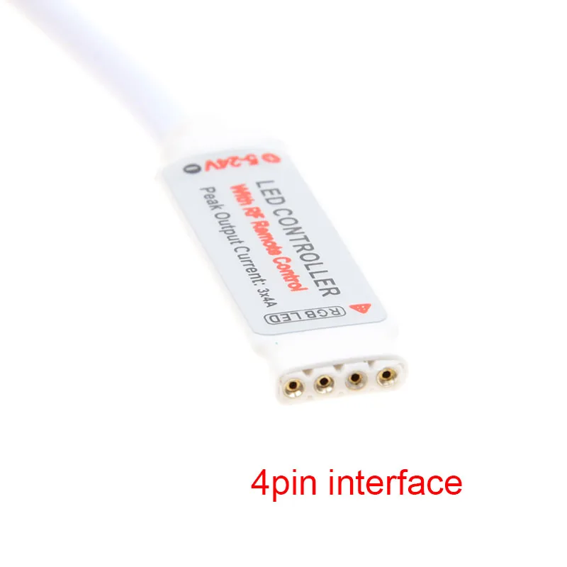RF беспроводной светодиодный RGB полосы света диммер DC12v-24v Мини контроллер цвета smd