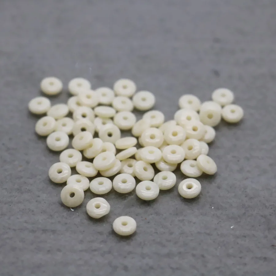 100 шт. оптовая продажа белый пчелиный воск отдельные свободные бусины фурнитура
