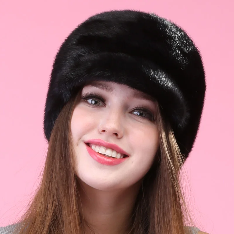 SHOUHOU 2018 женская шапка из натурального меха зимняя теплая на пуху для девочек