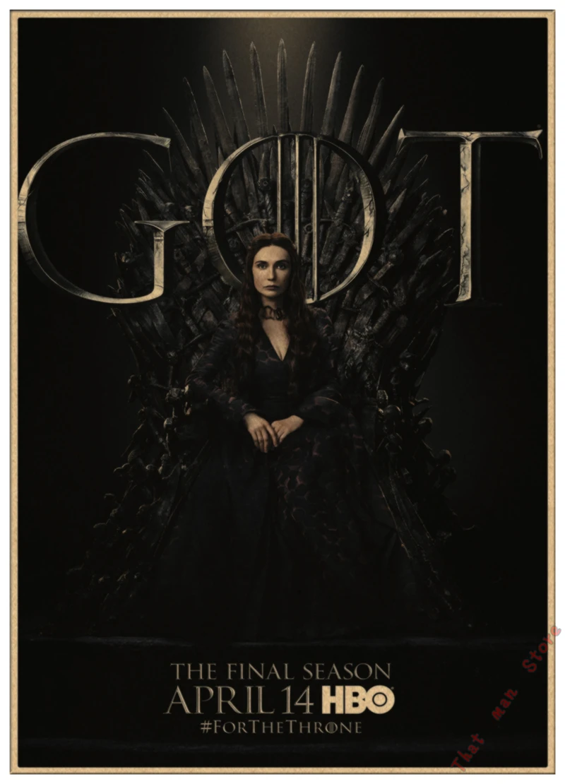 Игра трона GOT Сезон 8 Джон Сноу постер фильмов в стиле винтаж для дома гостиной спальни настенный Декор печатная Картина Настенная живопись - Цвет: Армейский зеленый