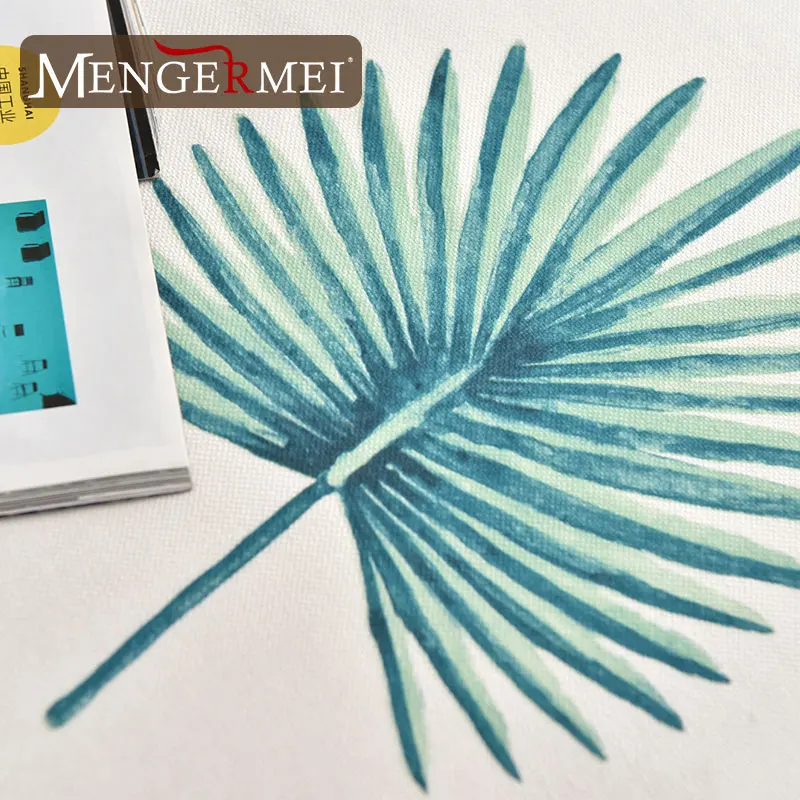 Скатерть с принтом растений водонепроницаемая столовая декоративной отделкой