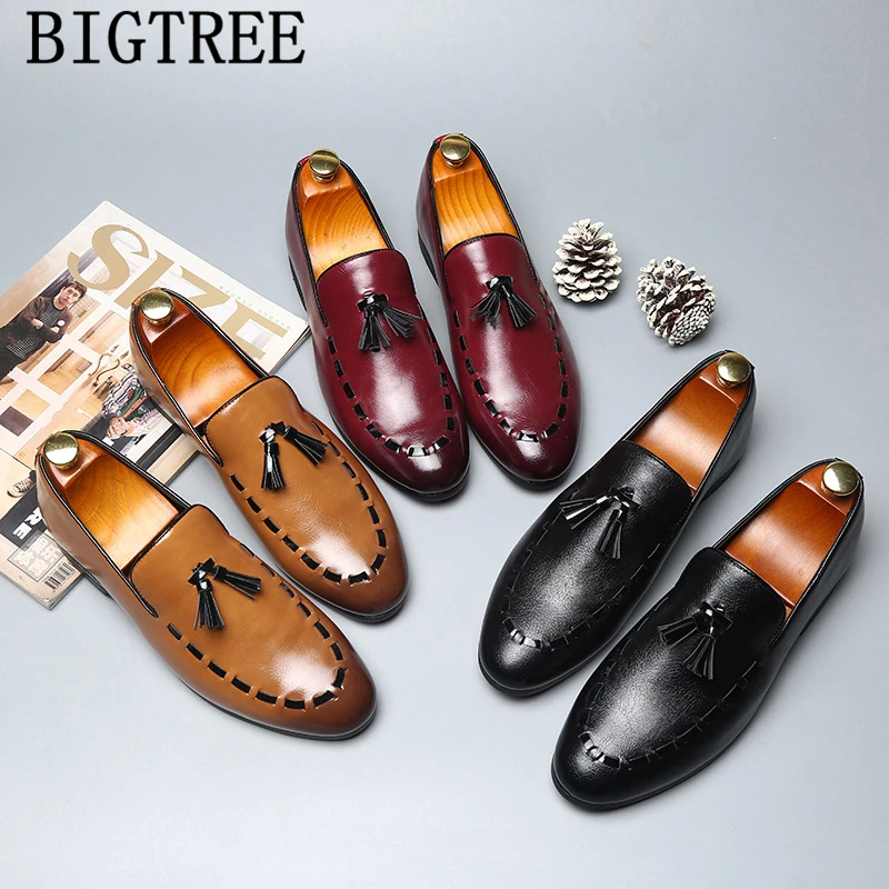 

Tassel Shoes Men Classic Dress Shoes Men Office Coiffeur Loafers Men Formal Shoes Brand Big Size Zapatos De Hombre Buty Meskie