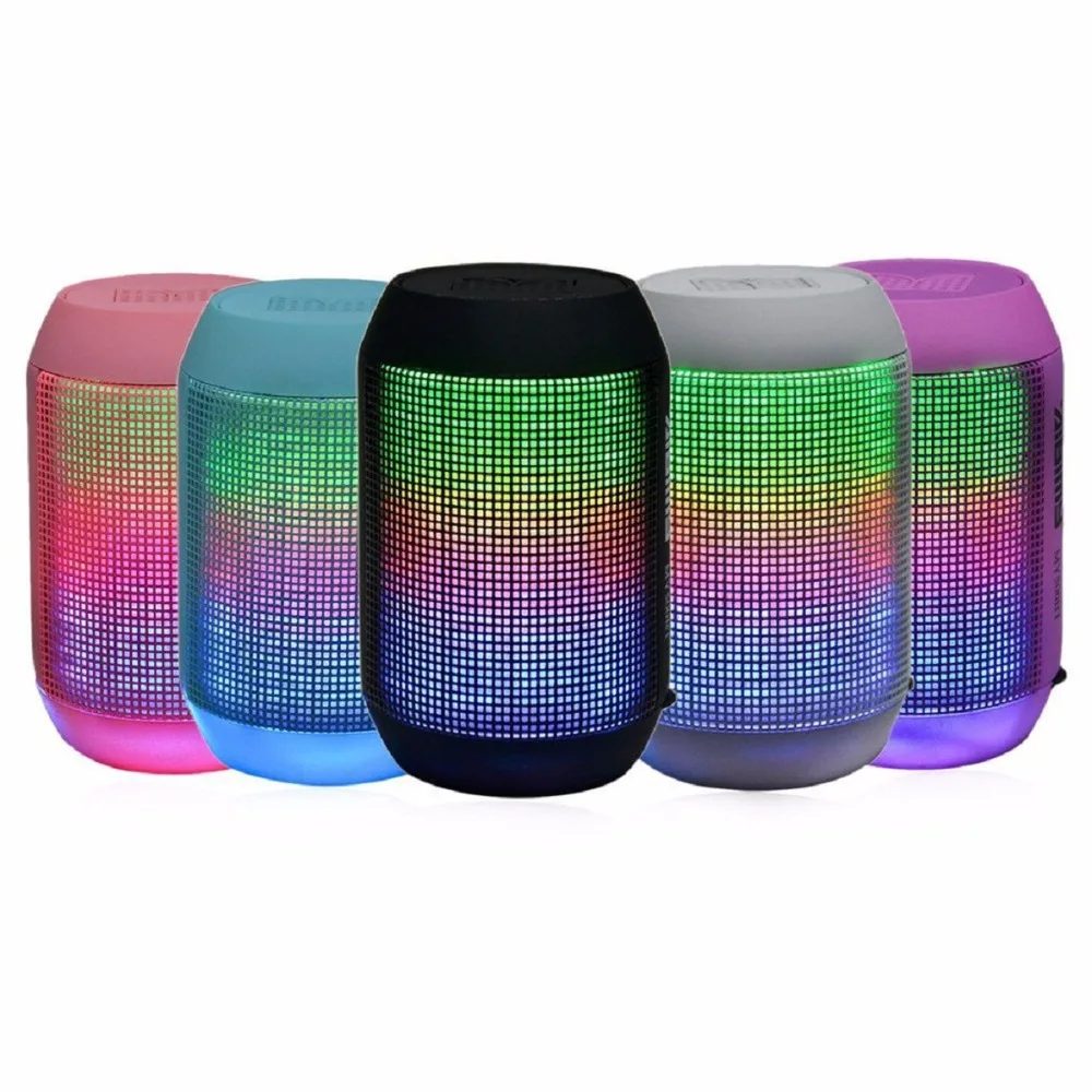 High Qulity Portable Bluetooth Pulse Mini Speaker Color LED Lights Support FM TF Card Outdoor Speakers | Электроника