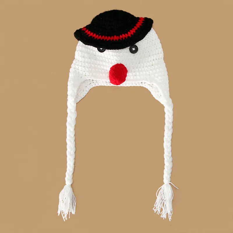 Вязание крючком вязать детские шапочка снеговик шаблон мочка уха крышка