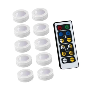 Светодиодный ночник Xsky для шкафа, беспроводной приглушаемый сенсорный светильник с питанием от батарейки и пультом дистанционного управления, подходит для кухни, лестницы