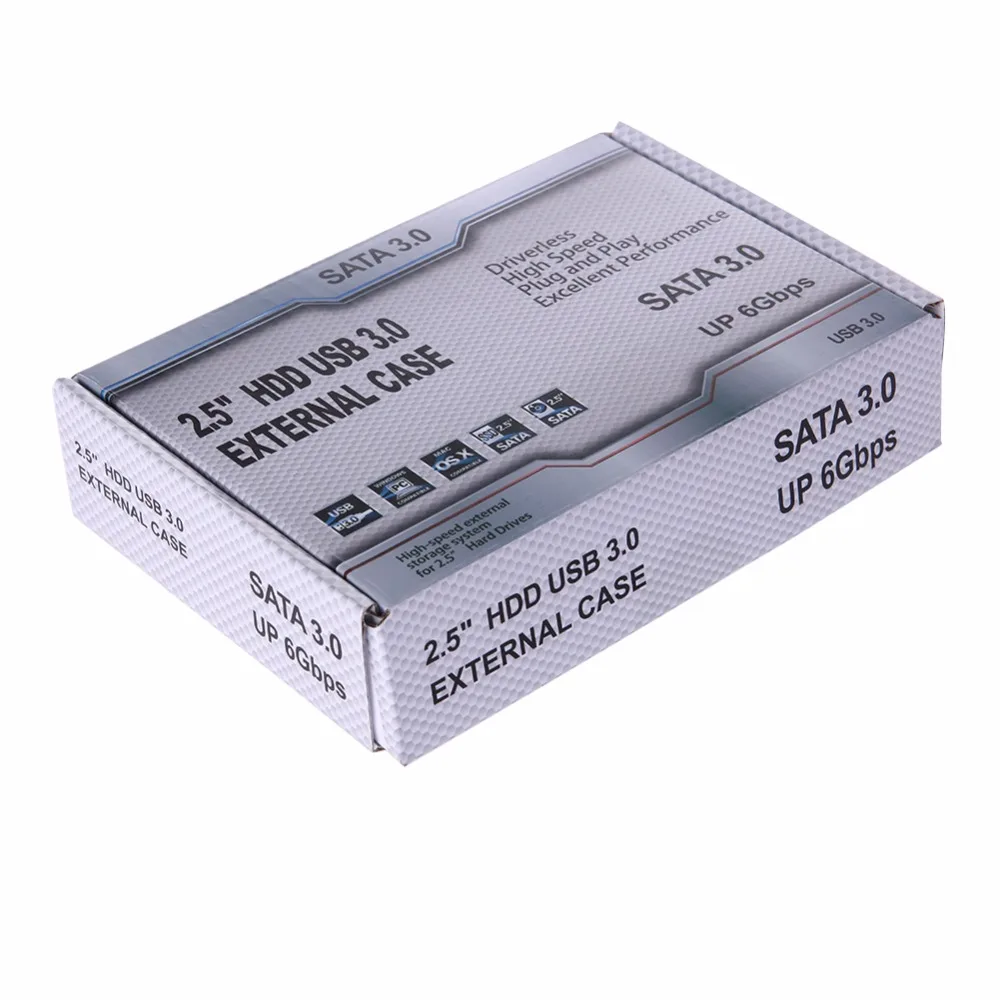 USB3.0 коробка SATA 2 5 дюймов HD жесткий диск 9 мм ABS HDD Жесткий Чехол для SSD &quotдля Windows XP