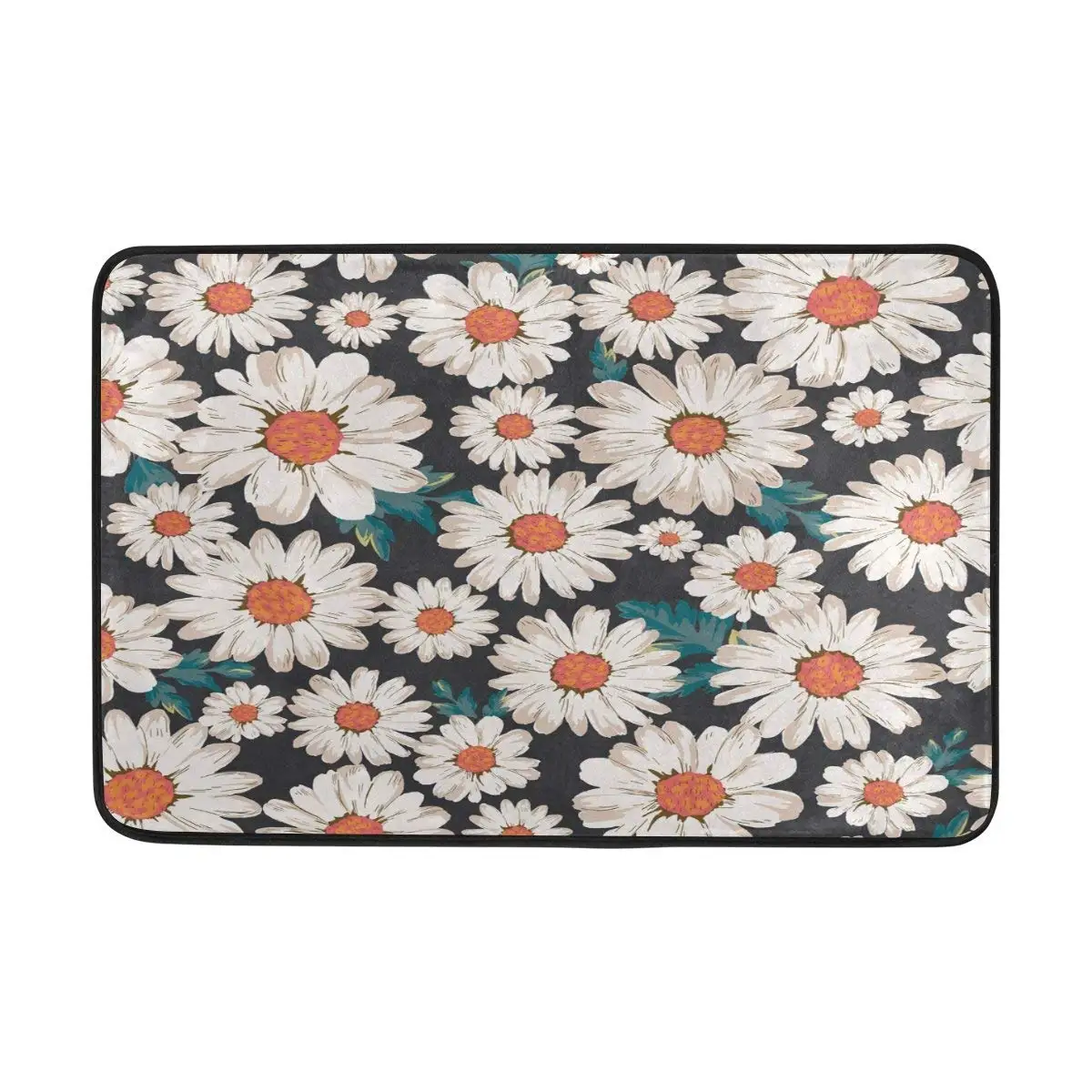 Акварель Маргаритка Цветок Водонепроницаемый полиэстер ткань занавеска для