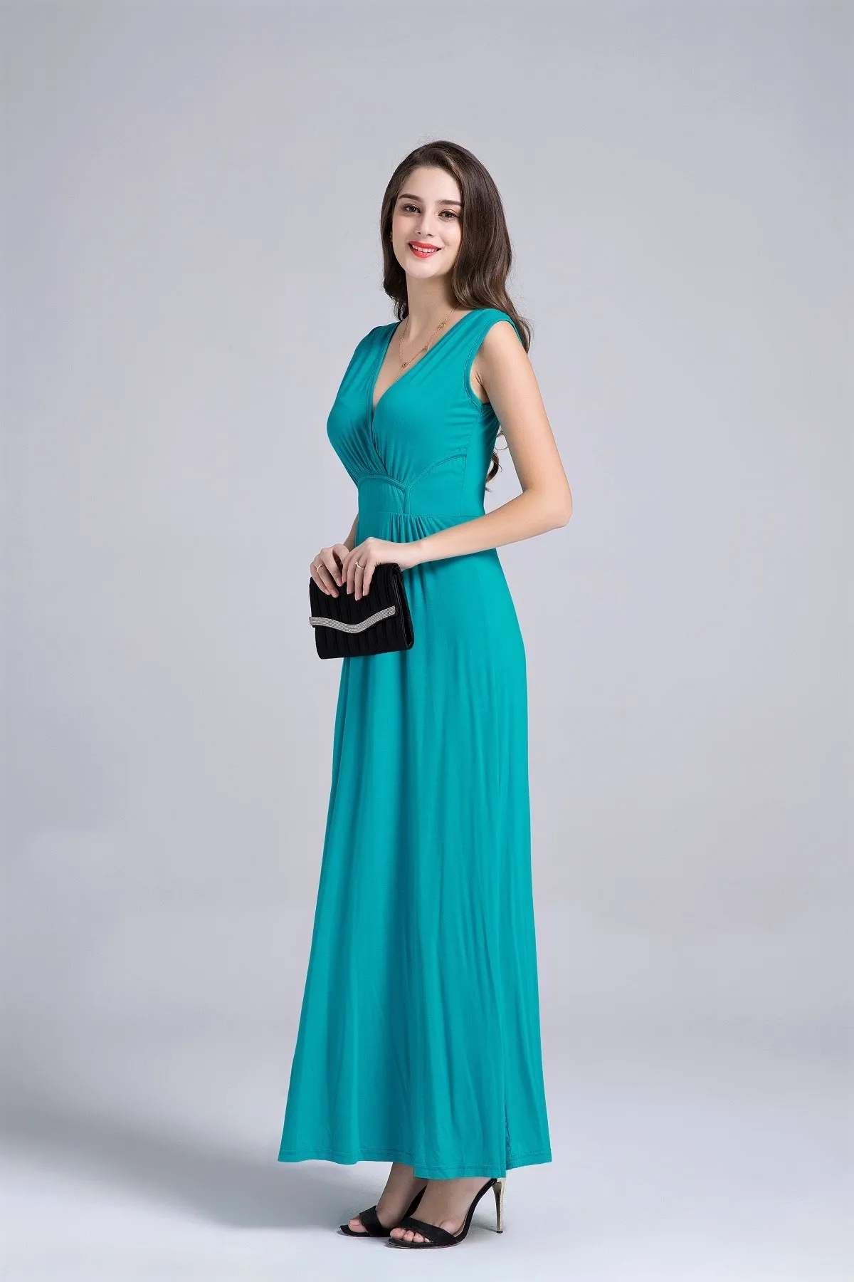 AYUNSUE длинное платье в стиле бохо Макси-Платье Vestidos Verano 2019 вечерние платья для