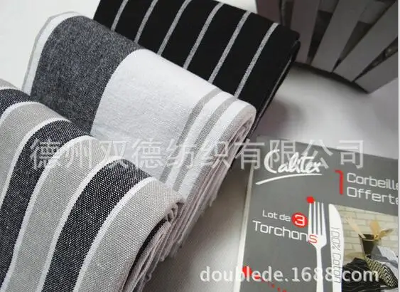 Салфетка из черной ткани для домашней кухни кухонное полотенце хлопчатобумажная