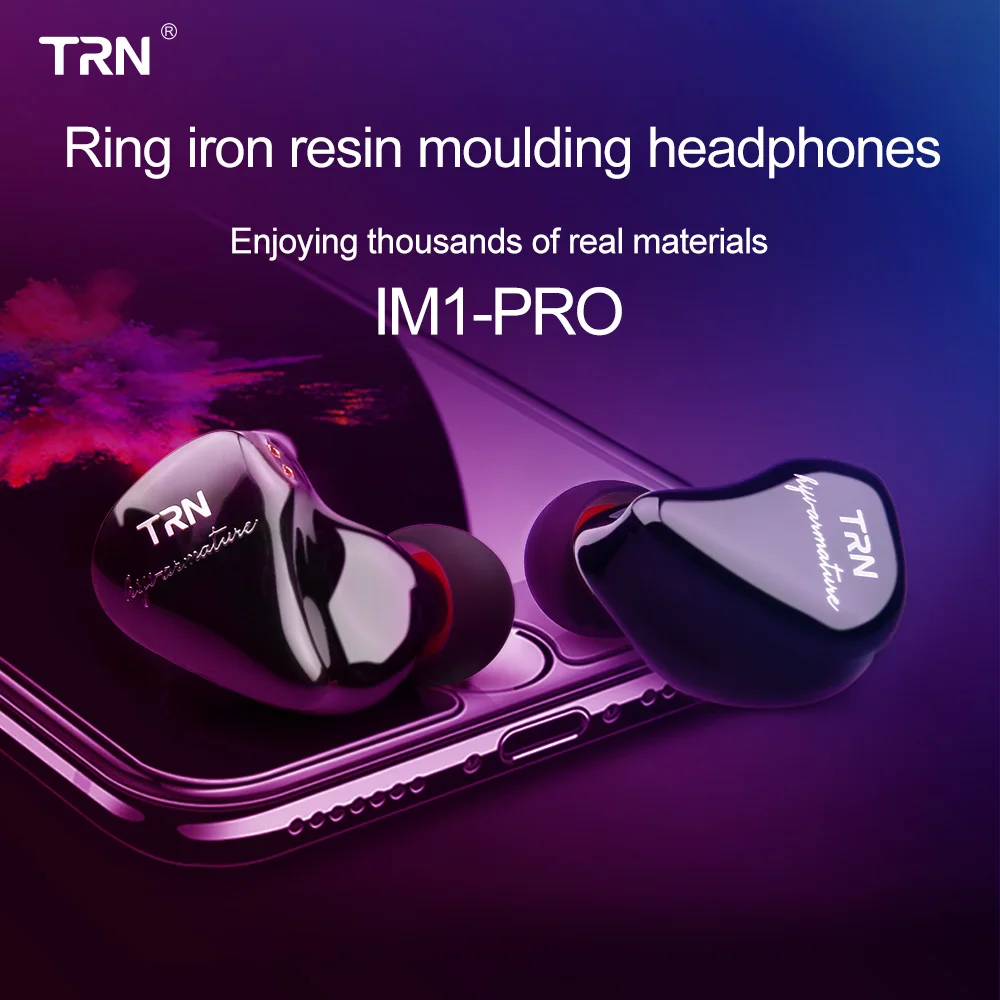 AK TRN IM1 1BA + 1DD гибридные наушники вкладыши монитор спортивные для бега Hi Fi