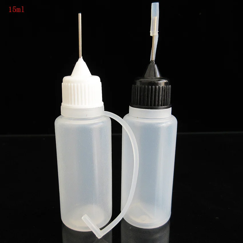 100pcs Wholesale Price Empty Refillable Plastic Bottle PE soft Squeeze 15ML Vapo Ego Smoke Accessories Dropper Needle Cap | Красота и