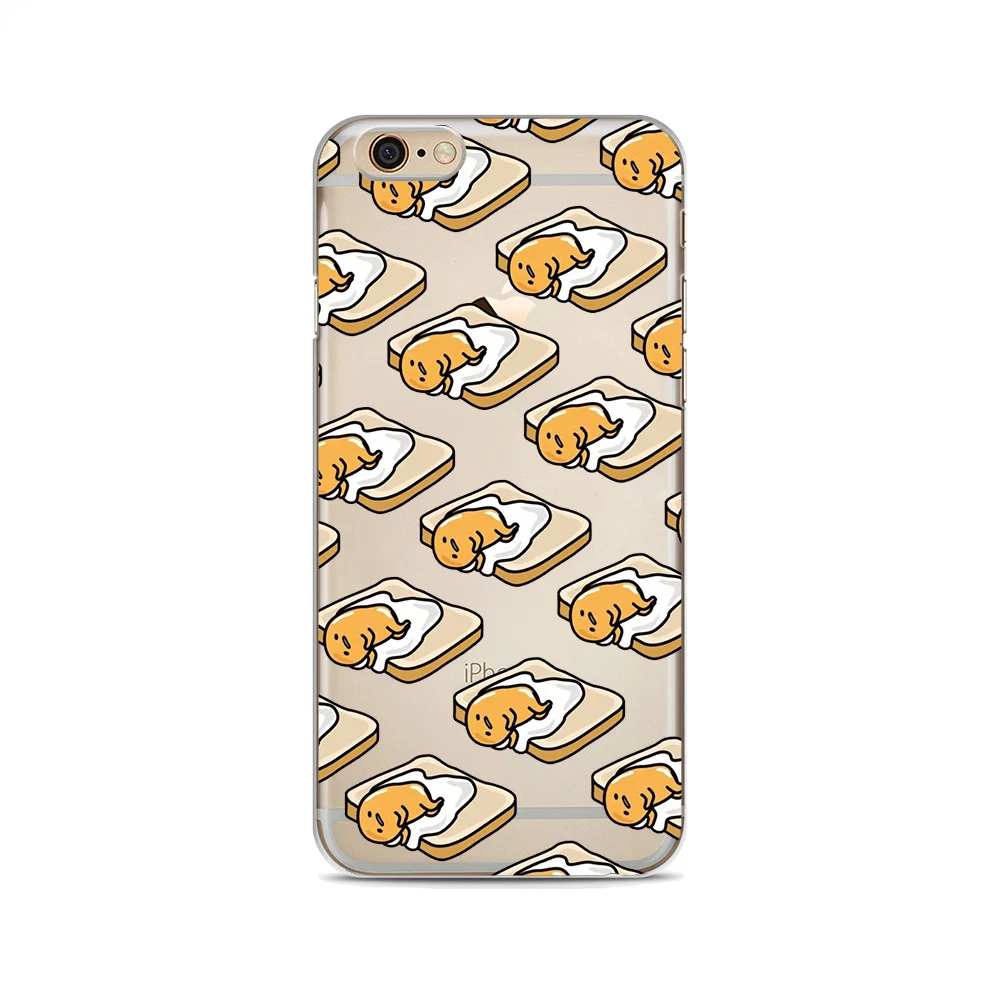 Милые Gudetama мультфильм яйцо Мягкий силиконовый чехол для телефона iphone X XS Max XR 8