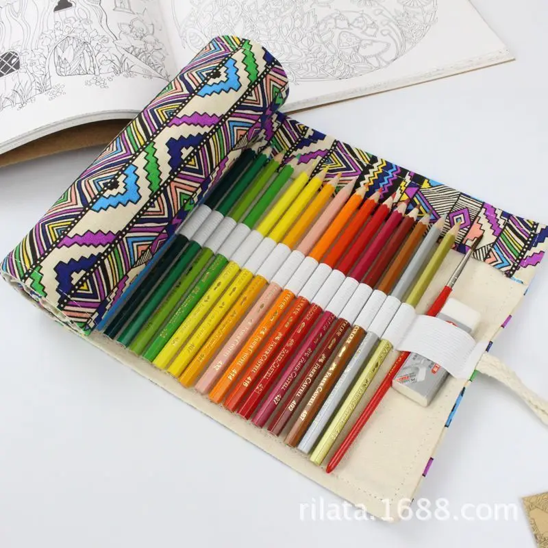 ZT The Pen Curtain Pure Cotton Canvas Manual Original 36/48/72 Kongcaiqian Pencil Fabric | Канцтовары для офиса и дома